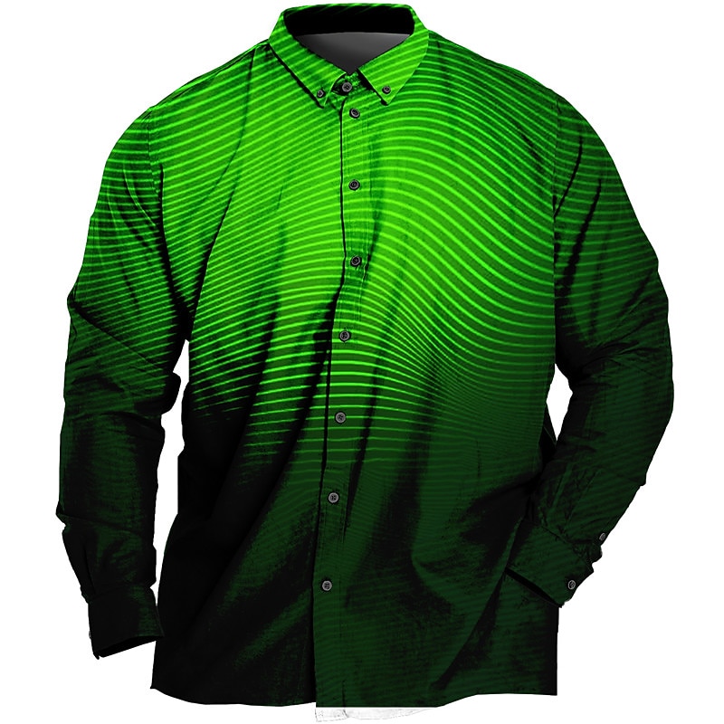 Bărbați Mărime Plus Cămașă Mare si inalt Imprimeu Grafic Răsfrânt Imprimeu Manșon Lung Primavara vara Sport Modă Șic Stradă Designer În aer liber Stradă Topuri 2025 - $26.99 –P2