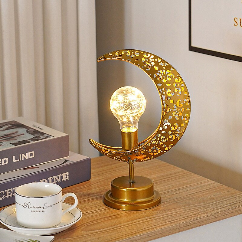 ramadan eid mubarak luci lampada da notte decorativa vacanza illuminazione musulmano ramadan festival led castello stella luna luce di notte casa decorazione camera da letto del 2025 a $18.49 –P7
