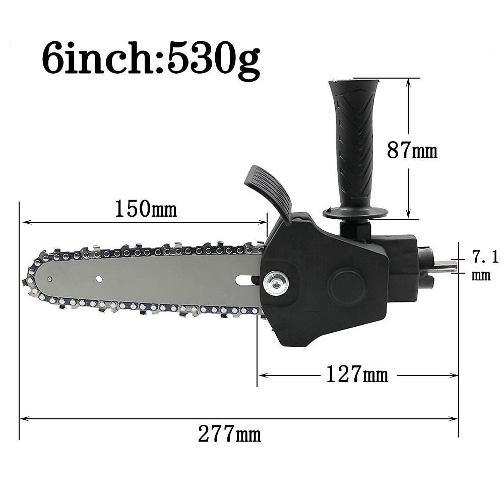 6" Mini Chainsaw Adapter Electric Drill Converter Into Electric Chain Saw Pruning Saw 2025 - $19.99 –P1