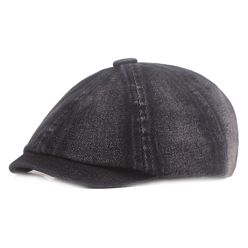 Męskie Beret Kapelusz gazeciarza Czarny Niebieski Jeans Moda miejska Elegancki Codzienny Na zewnątrz Codzienny Wyjściowe Równina Filtr przeciwsłoneczny 2025 - $11.49 –P7