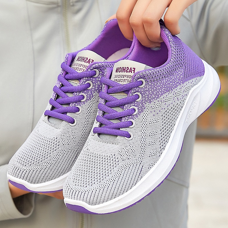 Chaussures de course respirantes en tricot pour femmes – baskets légères à lacets pour la marche, la salle de sport et les sports décontractés de 2025 ? $26.99 –P2
