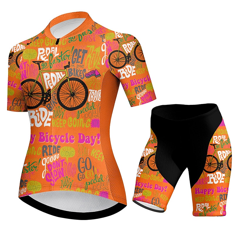 Mujer Maillot de Ciclismo con Culotte Manga Corta MTB Bicicleta Montaña Ciclismo Carretera Amarillo Azul Morado Graphic Bicicleta Licra Deportes Ropa 2025 - $43.99 –P6