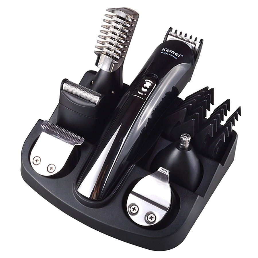 kemei tagliacapelli tagliacapelli elettrico kit di bellezza multifunzione rasoio da uomo barba trimmer cordless macchina da taglio display lcd 5 del 2025 a $43.99 –P3