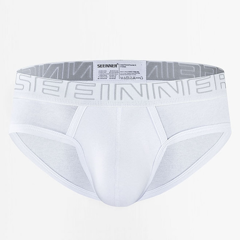 Men's 2packs Briefs Brief Underwear 95% Cotton Washable Comfortable Letter Low Rise Black White 2025 - $18.99 –P2