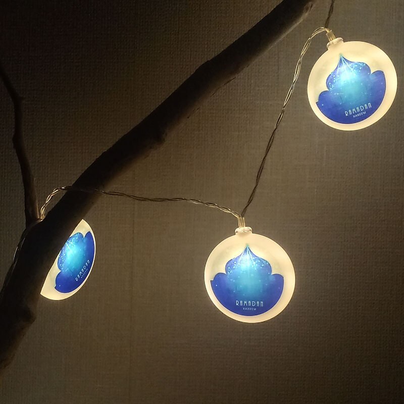 ramadan dekorasjoner lys eid mubarak led string lys 3m 20led måne stjerne slott ramadan dekorasjon til hjemmet hajj ramadan kareem eid al adha eid lanterne gave 2025 - $9.49 –P9