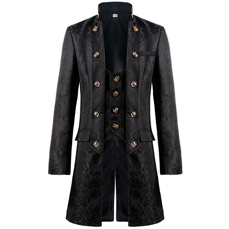 Retrò Vintage Punk & Gotico Medievale Cappotto Mascherata Frac Fiera del Ren Principe Nobile Per uomo Reale Stile Steampunk Carnevale Mascherata Festa / Sera Adulti Cappotto del 2025 a $53.99 –P2