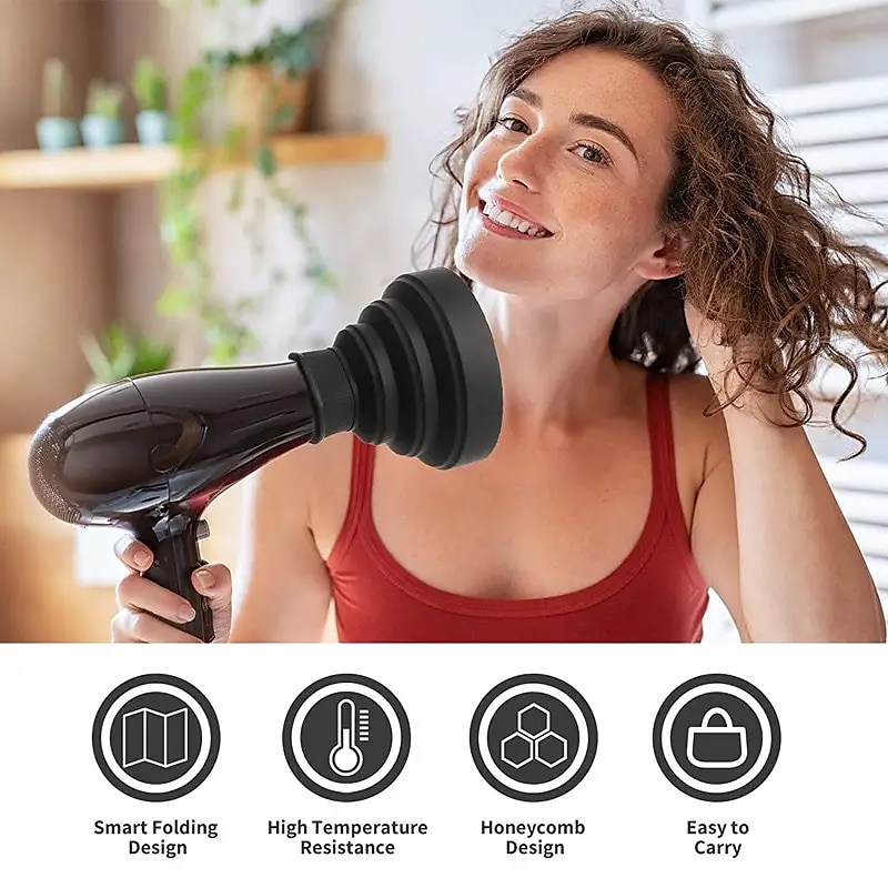 föhn diffuser universele opvouwbare krullen föhn haar krul diffuser hoes haardroger accessoires haarstyling tool 2025 - $12.99 –P3