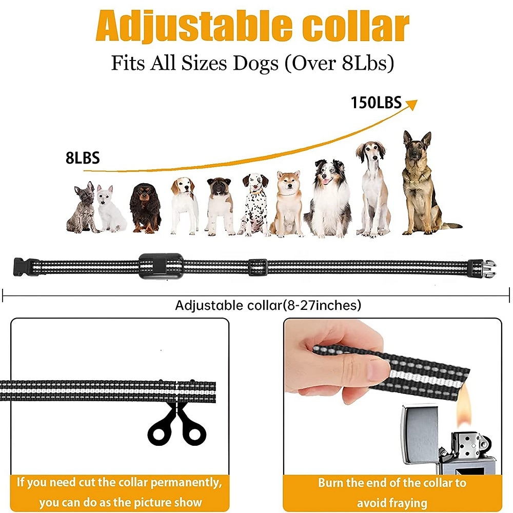 Collare di addestramento per cani con telecomando da 2000 piedi, scossa elettrica, vibrazione, bip, modalità blocco tastiera a 16 livelli, ipx8, impermeabile, ricaricabile del 2025 a $60.99 –P7
