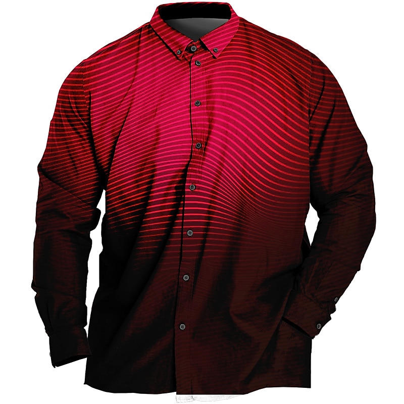 Bărbați Mărime Plus Cămașă Mare si inalt Imprimeu Grafic Răsfrânt Imprimeu Manșon Lung Primavara vara Sport Modă Șic Stradă Designer În aer liber Stradă Topuri 2025 - $26.99 –P3