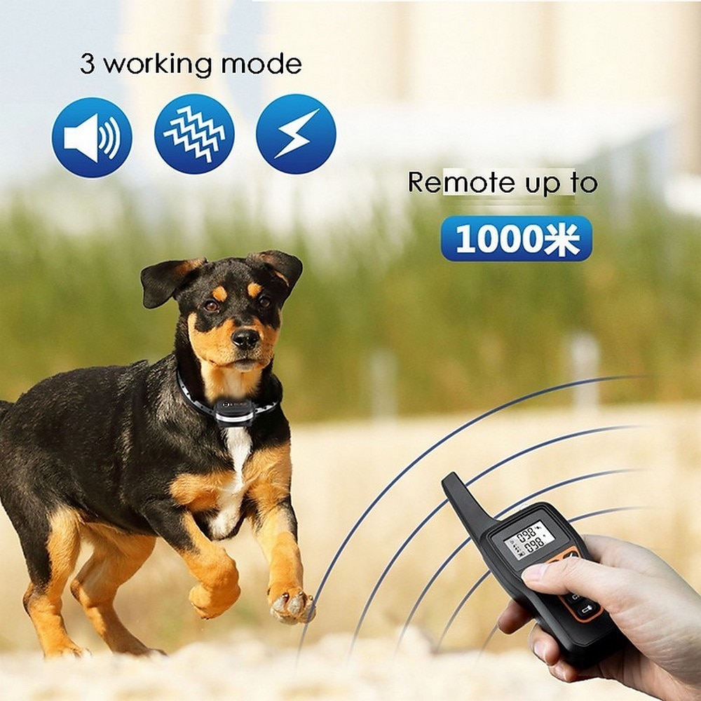 3300FT No Shock Pet Dog Training Collar Beep Vibrating Pet Trainer IPX7 Waterproof Rechargeable Pet Training Collar No Prongs Sound and Vibration Collar 2025 - $63.99 –P7