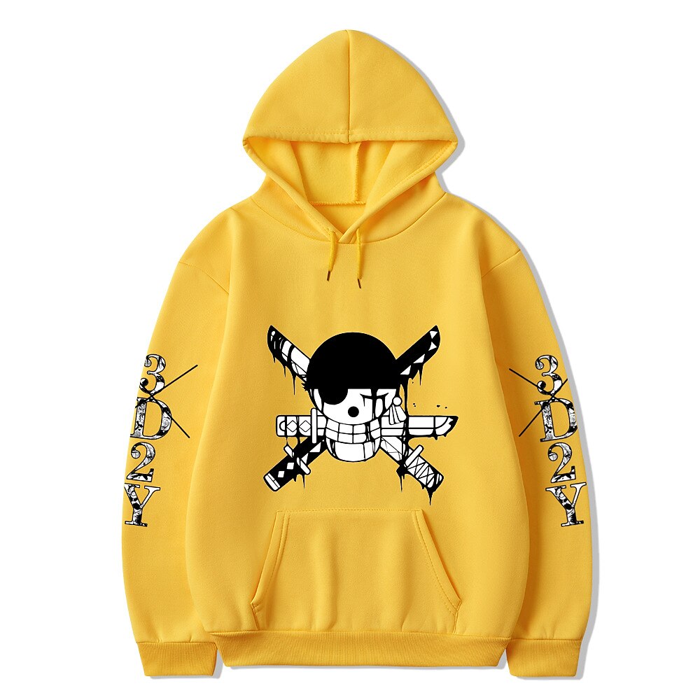 One Piece Monkey D.Rufy Roronoa Zoro Felpa con cappuccio Stampa Tasca frontale Grafica Per Da coppia Per uomo Per donna Per adulto Stampa a caldo del 2025 a $30.99 –P3