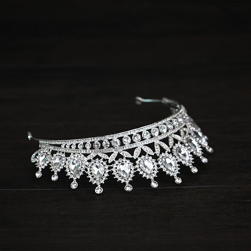krystall dronning kroner og tiaraer med kam pannebånd for kvinner og jenter prinsesse kroner hår tilbehør til bryllup bursdag halloween kostyme cosplay 2025 - $19.99 –P7
