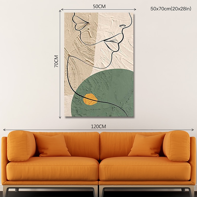 peinture à l'huile à la main peint à la main art mural abstrait personnes peinture sur toile décoration de la maison décor cadre tendu prêt à accrocher de 2025 ? $131.99 –P11