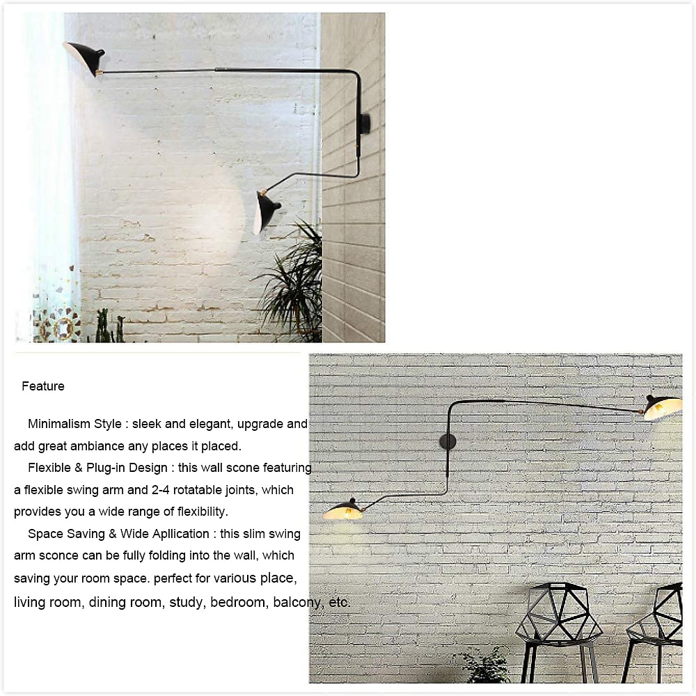 Настенный светильник в простом стиле с купольным абажуром, 1-2 светильника, черный настенный светильник, подходящий для коридора, спальни, столовой, лампы e26 / e27 2026 - $315.39 –P1