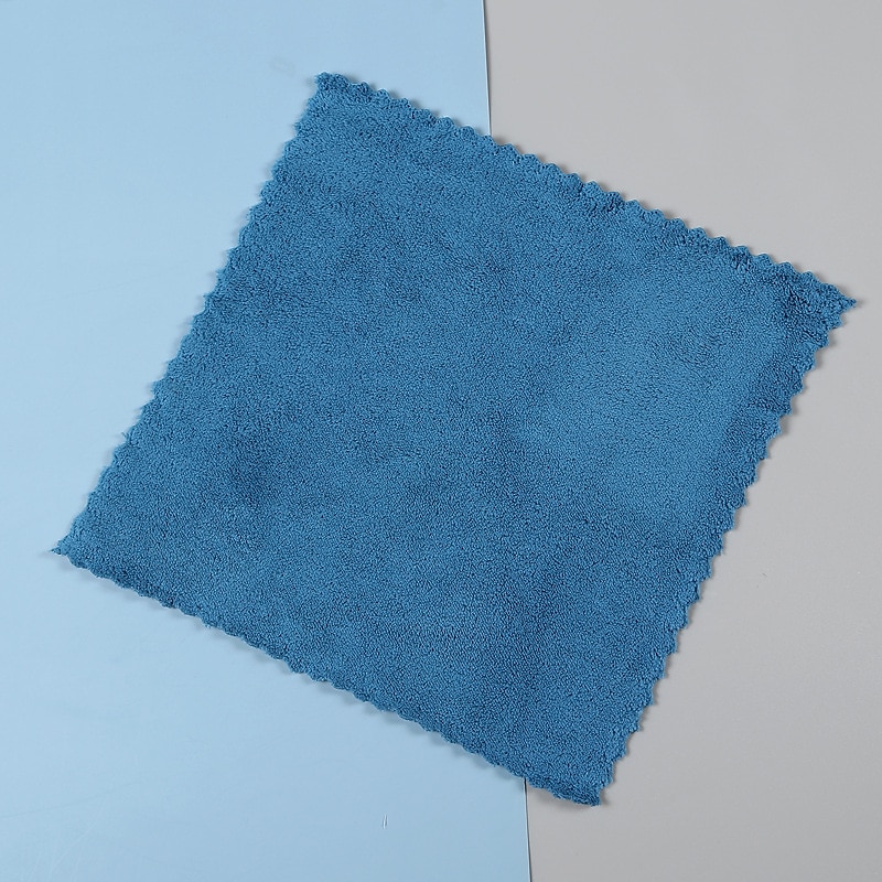 Coral Velvet Square Towel Kitchen Dishcloth Soft Absorbent Small Handkerchief Plain Color Saliva Towel Baby And Children Hand Towel 2025 - $0.99 –P15