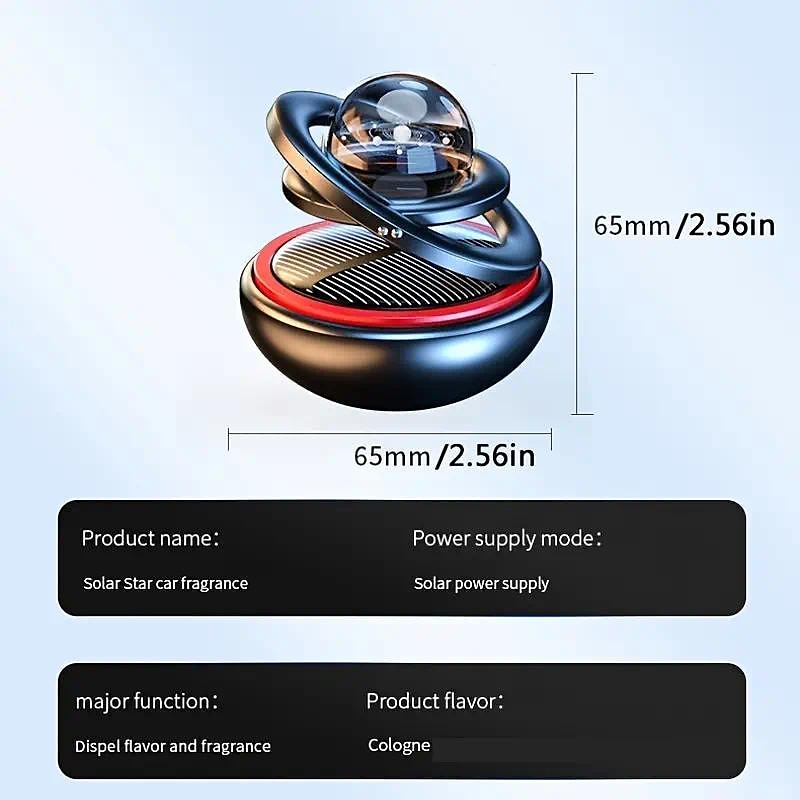 Rotating Solar Powered Car Aromatherapy Car Solid Perfume Air Freshener Air Purifier Car Interior Decoration Accessories 2025 - $24.99 –P6
