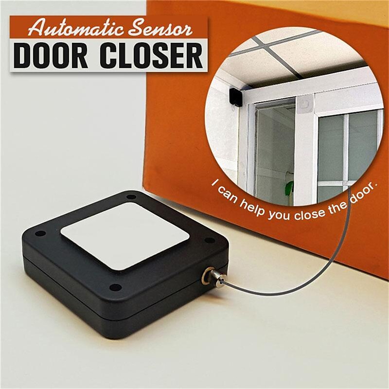Punch-free Automatic Sensor Door Closer Automatically Close Tension Door Closer Hardware Door Closers Hardware 2025 - $12.49 –P2