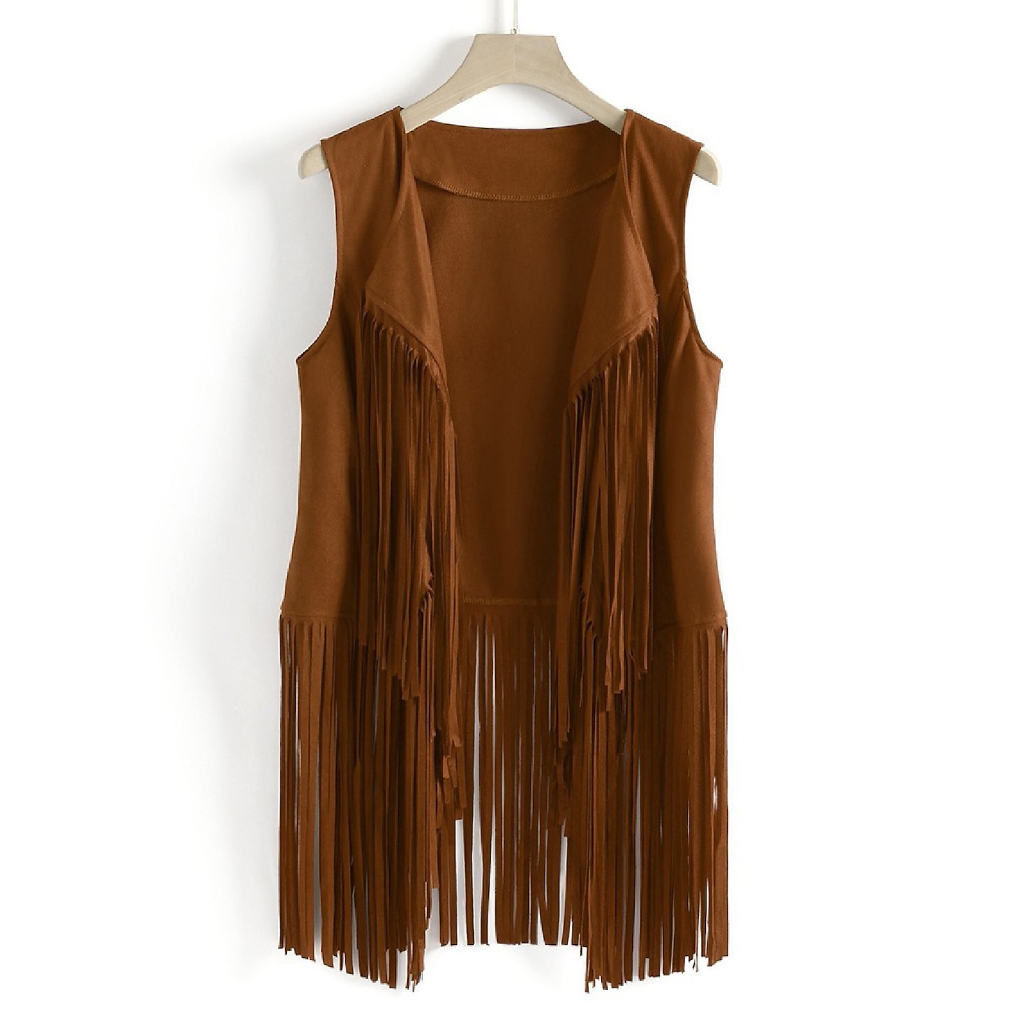 Retro / vintage 1970erne Semsket vest Ermeløs Hippie Dusk Ensfarget Dame Fest / aften Pride-parade Pride måned Voksne Topp 2025 - $22.99 –P11