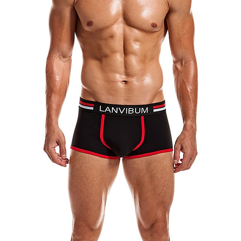 Men's 2 Packs Briefs Polyester Breathable Soft Color Block Mid Waist Black White 2025 - $12.99 –P12