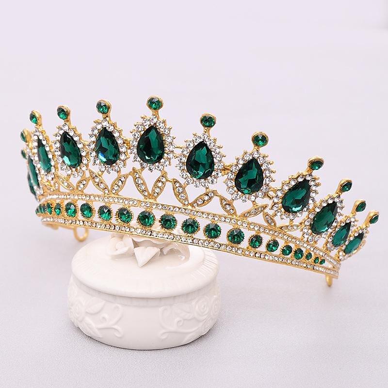krystall dronning kroner og tiaraer med kam pannebånd for kvinner og jenter prinsesse kroner hår tilbehør til bryllup bursdag halloween kostyme cosplay 2025 - $19.99 –P4