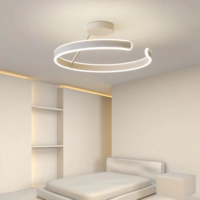 lampada a sospensione a led 50cm design a cerchio ad anello a 1 luce dimmerabile finiture verniciate in alluminio lussuose lampade a sospensione per camera da letto in stile moderno 110-240v del 2025 a $249.99 –P3