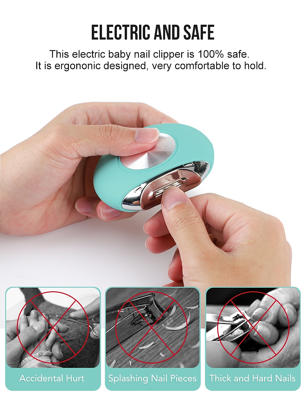 Electric Nail Clipper Manicure Grinder Home Portable Trimming Nail Clippers Manicure Valentine's Day Gift 2026 - $23.99 –P2