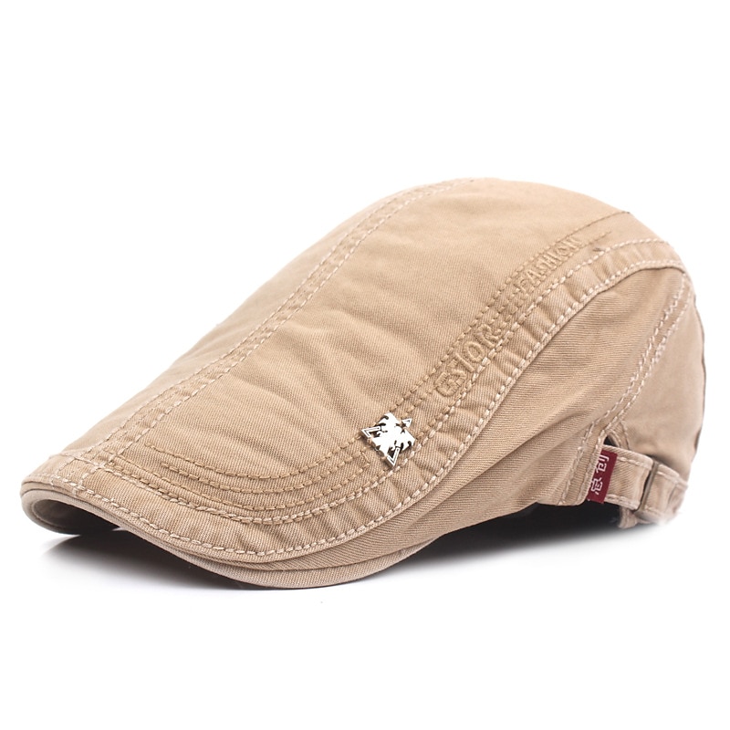 Men's Flat Cap Black Navy Blue Cotton Fashion Streetwear Stylish 1920s Fashion Outdoor Daily Going out Letter Warm 2025 - $16.49 –P5