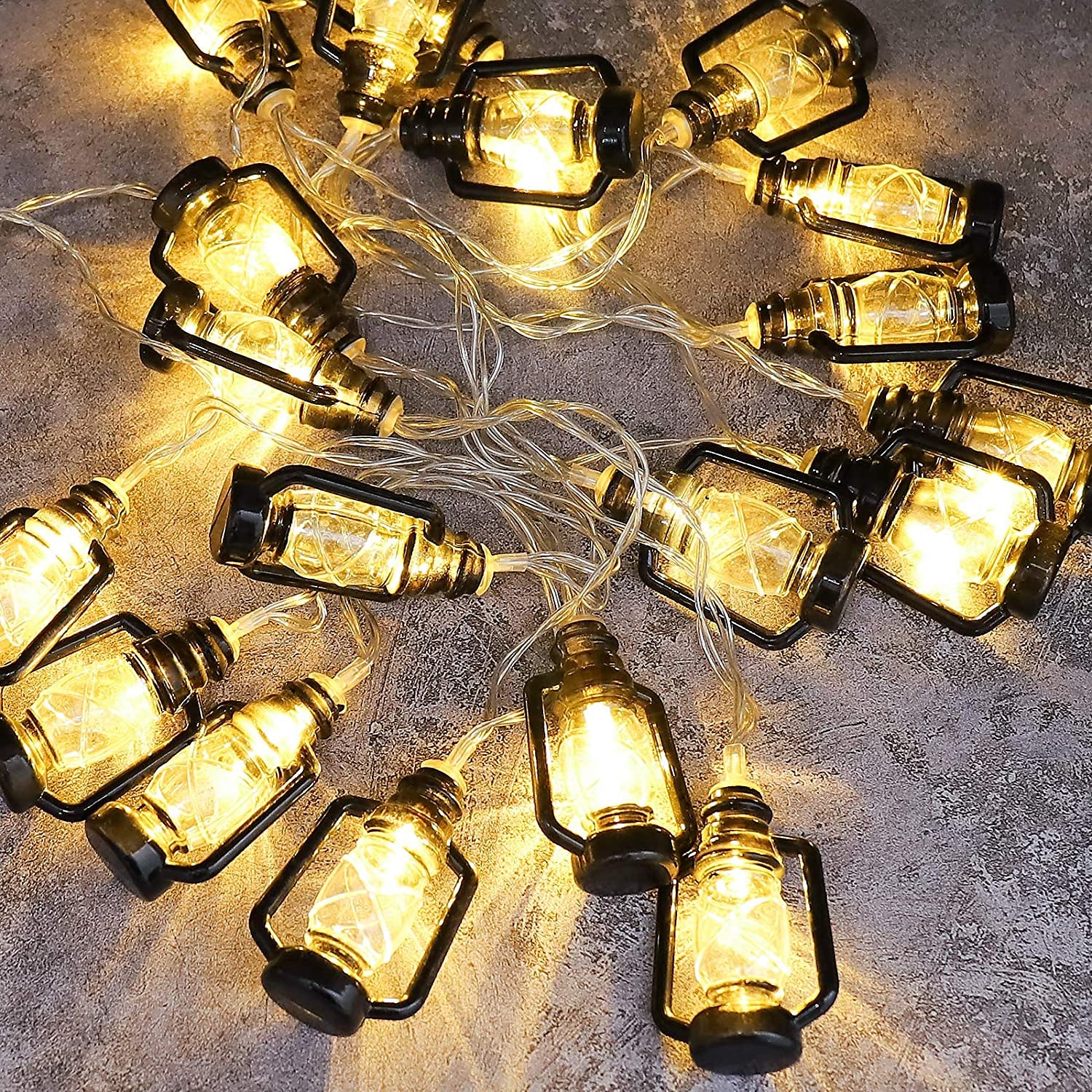 Ramadan Eid Lights Decoration Lantern LED String Lights 3M 20LEDs Battery Powered Kerosene Lamp for Courtyard Garden Holiday Family Ramadan Wedding Party Christmas Eid Festival Indoor Outdoor Decoration 2025 - $8.99 –P11