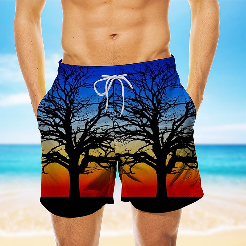 Per uomo Piante Stampa Paesaggio Pantaloncini da mare Pantaloncini da Surf Costume nuoto a pantaloncino Misura del girovita medio Hawaiano Casual Pantaloncini Ferie Rete Coulisse con fodera in rete del 2025 a $17.99 –P4
