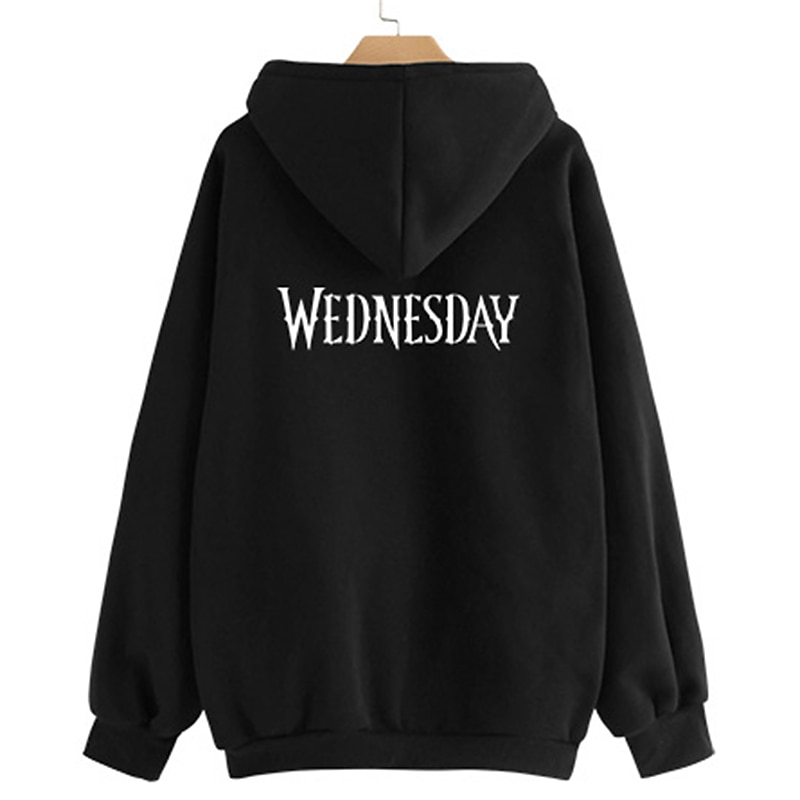 Mercoledì Addams Famiglia Addams Thing Felpa con cappuccio Stampa Classico Stile di strada Per Da coppia Per uomo Per donna Per adulto Stampa a caldo Casual / quotidiano del 2025 a $30.99 –P3