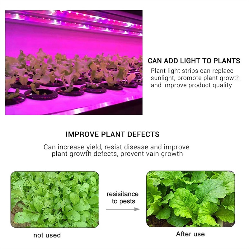 Plant Grow Light LED Strip USB Full Spectrum DC 5V 0.5-3m Phyto Lamp for Vegetable Flower Seedling Grow Tent Box Waterproof 2026 - $8.99 –P8