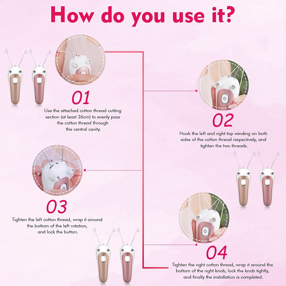 Электрический аппарат для удаления волос на лице для женщин мини-эпилятор для удаления волос на теле и ногах подарок на День Святого Валентина 2026 - $31.99 –P9