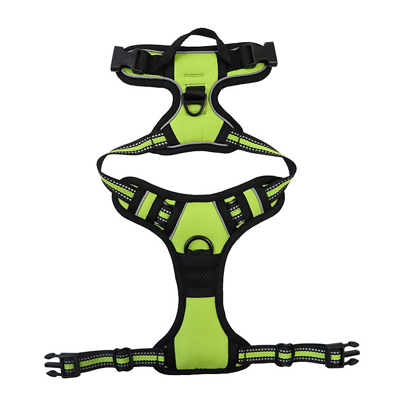 Pet Reflective Saddle Chest Strap Dog Explosion-proof Shock Absorption Comfortable Vest Medium And Large Dog Traction Walking Dog Chest Back 2025 - $25.99 –P4