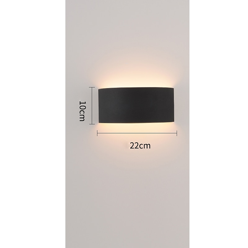 aplice de perete cu led lightinthebox corp de perete cu jumătate de cilindru auriu aplice de perete din metal cu 1 lumină postmodernă aplice în sus și în jos aplice de perete din cupru 2025 - $99.99 –P15