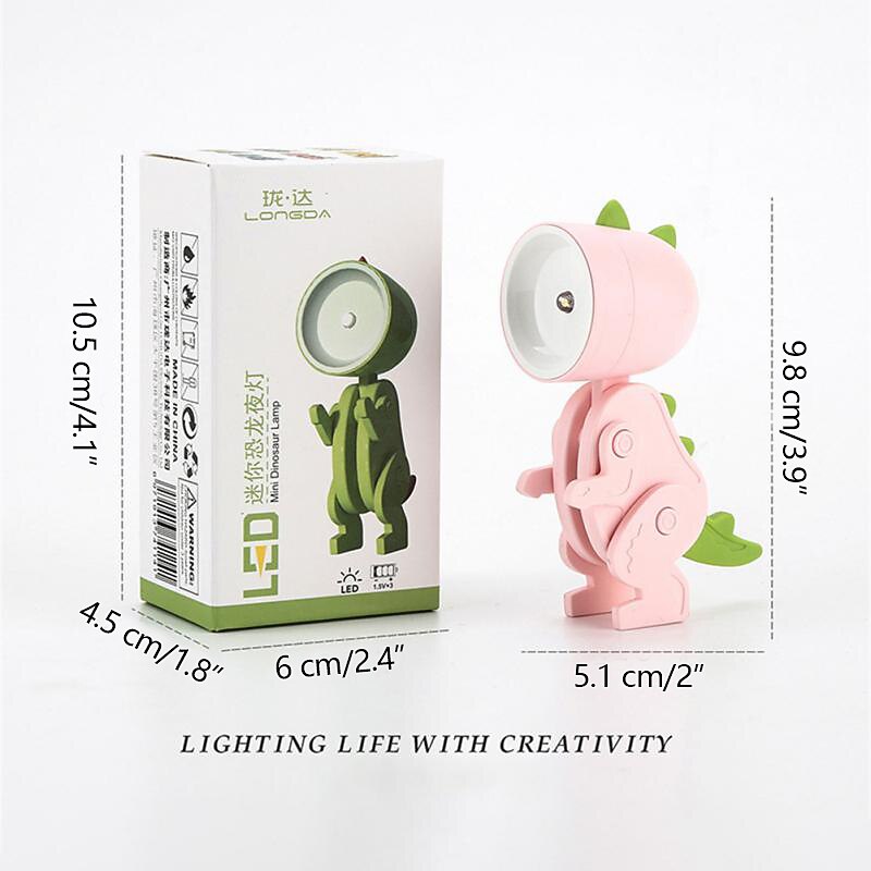 mini led noapte dinozaur pentru copii desene animate pentru copii reglabil laptop dormitor noptiera decor 2025 - $8.49 –P2
