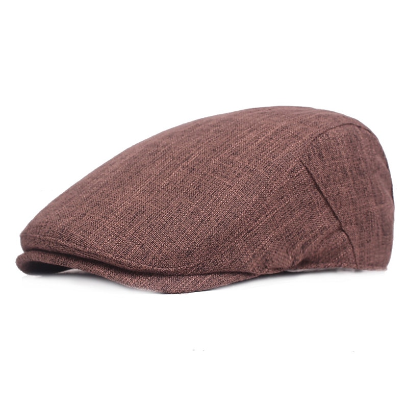 Férfi Vadászsapka Fekete Barna Pamut és vászon Utcai sikk Stílusos 1920-as évek divatja Szabadtéri Napi Alkalmi Sima Meleg 2026 - $13.49 –P2