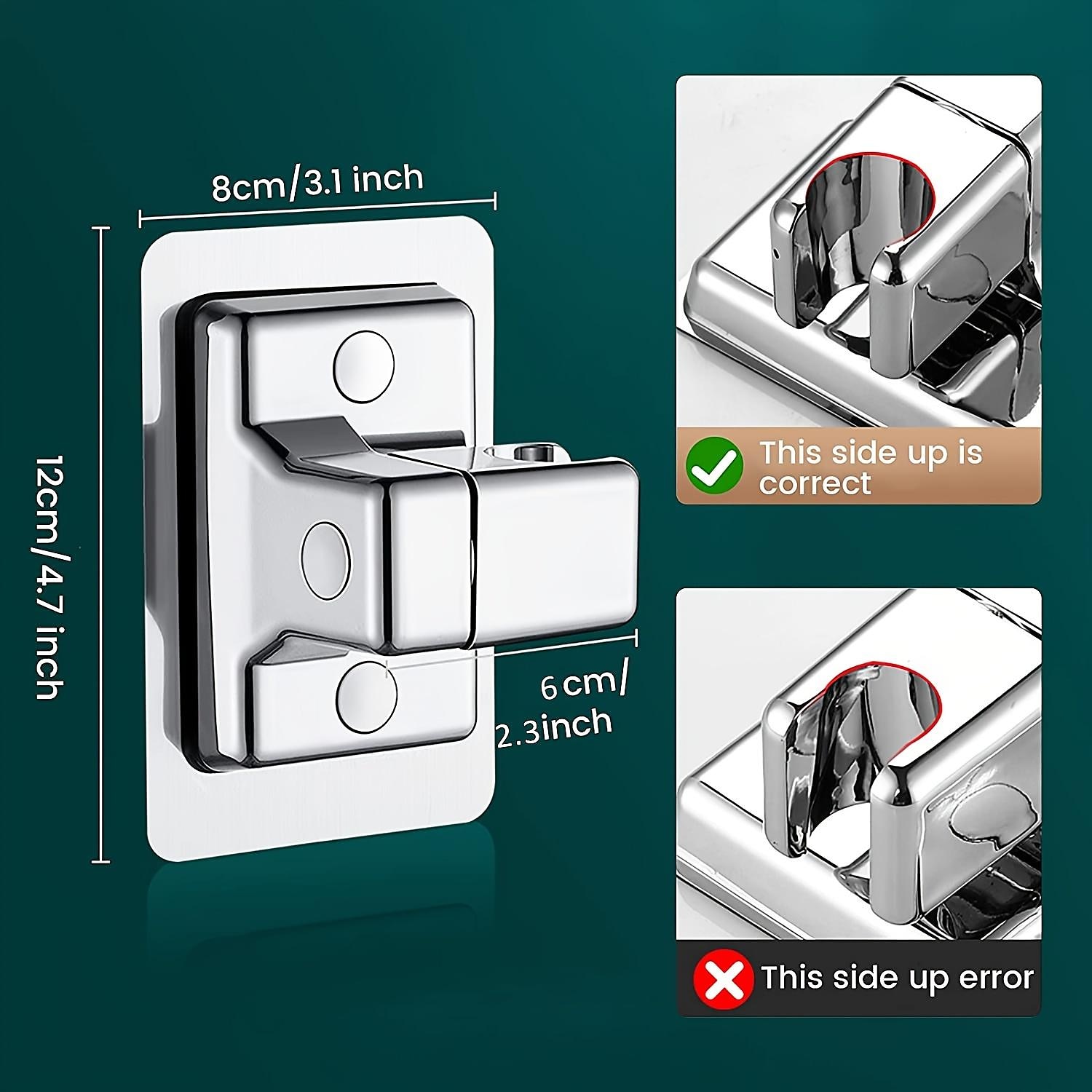 Duschkopfhalter Wandhalterung selbstklebend verstellbarer Handbrausehalter ohne Bohren Wandhalterung 2025 - $4.99 –P7