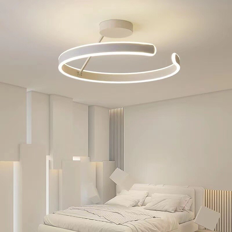 lampada a sospensione a led 50cm design a cerchio ad anello a 1 luce dimmerabile finiture verniciate in alluminio lussuose lampade a sospensione per camera da letto in stile moderno 110-240v del 2025 a $249.99 –P1