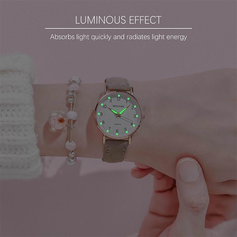 Women Watch Fashion Casual Leather Belt Watches Luminous Simple Ladies' Small Dial Quartz Clock Dress Wristwatches Reloj Mujer 2025 - $8.99 –P2