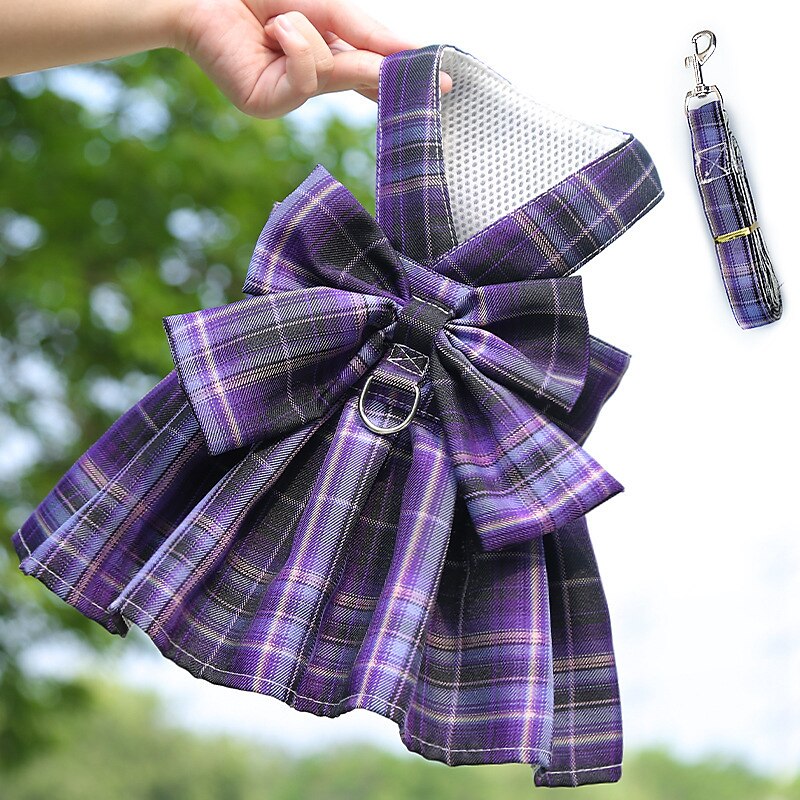 Chien Chat Harnais Robe Mode Mignon Basique Lavable Confortable Extérieur Décontracté Quotidien Promenade Vêtements pour Chiens for Bichon Frisé Spitz Nain Bébé Animal Papillon Petit de 2025 ? $17.49 –P2