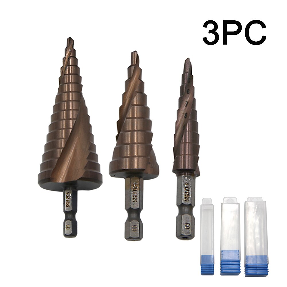 3pcs m35 punta per trapano in cobalto 4-12 / 4-20 / 4-32mm scanalatura a spirale esagonale hss-co punta per trapano in metallo cono in acciaio ad alta velocità taglierina per acciaio inossidabile del 2025 a $53.99 –P7