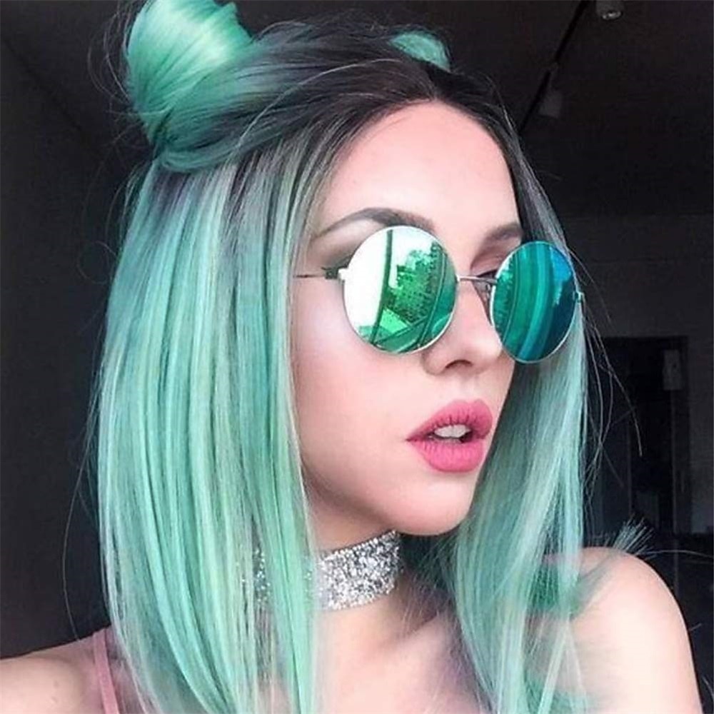 Parrucca Verde Menta Parrucca Corto Bob Liscia Ombre per Donne e Ragazze Resistente al Calore Colorata Parrucca Cosplay per Festa di Sintetica 14 Pollici Parrucca di Halloween Parrucce per San del 2025 a $23.99 –P1