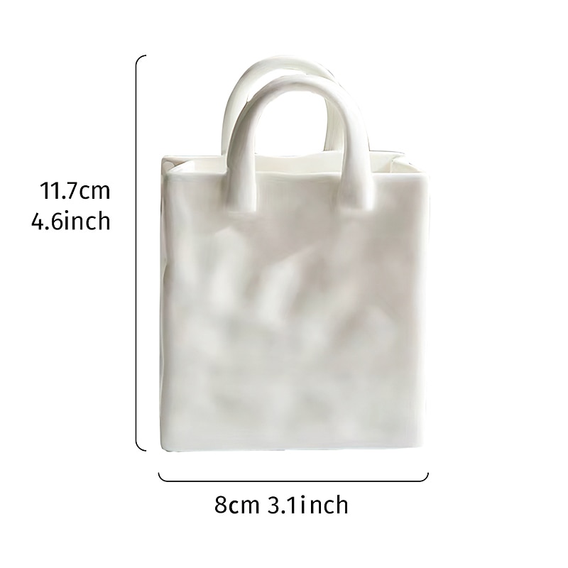 Handbag Vase Tabletop Decoration Creative Flower Arrangement Simple Modern Vase 1PC 2025 - $17.49 –P8