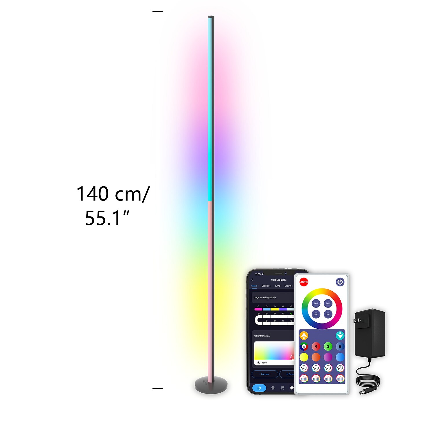 LED Floor Lamp RGB Atmosphere Lamp Tuya Smart Wifi Wall Corner Lamp Disassembly and Assembly Atmosphere Lamp 2025 - $69.99 –P2