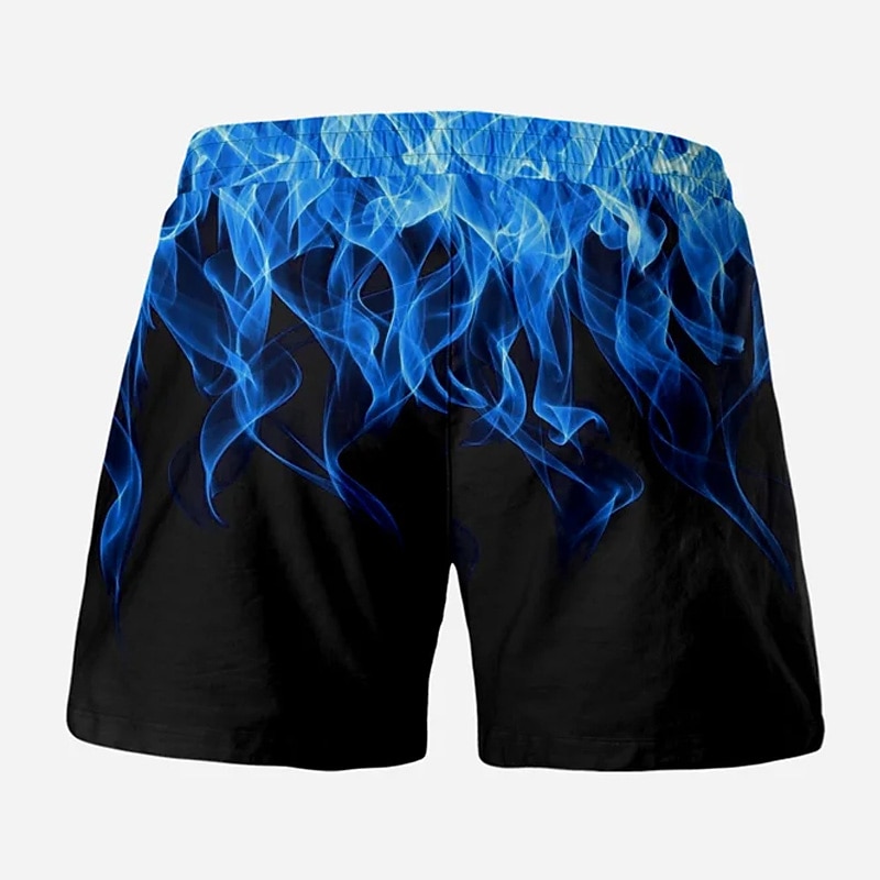 Homens Estampas Abstratas Labareda Calção Justo de Natação Shorts de Natação Bermuda de Surf Cintura Média Havaiana Boho Casual Diário Feriado Com Cordão com forro de malha Cintura elástica Designer de 2025 por $19.99 –P2