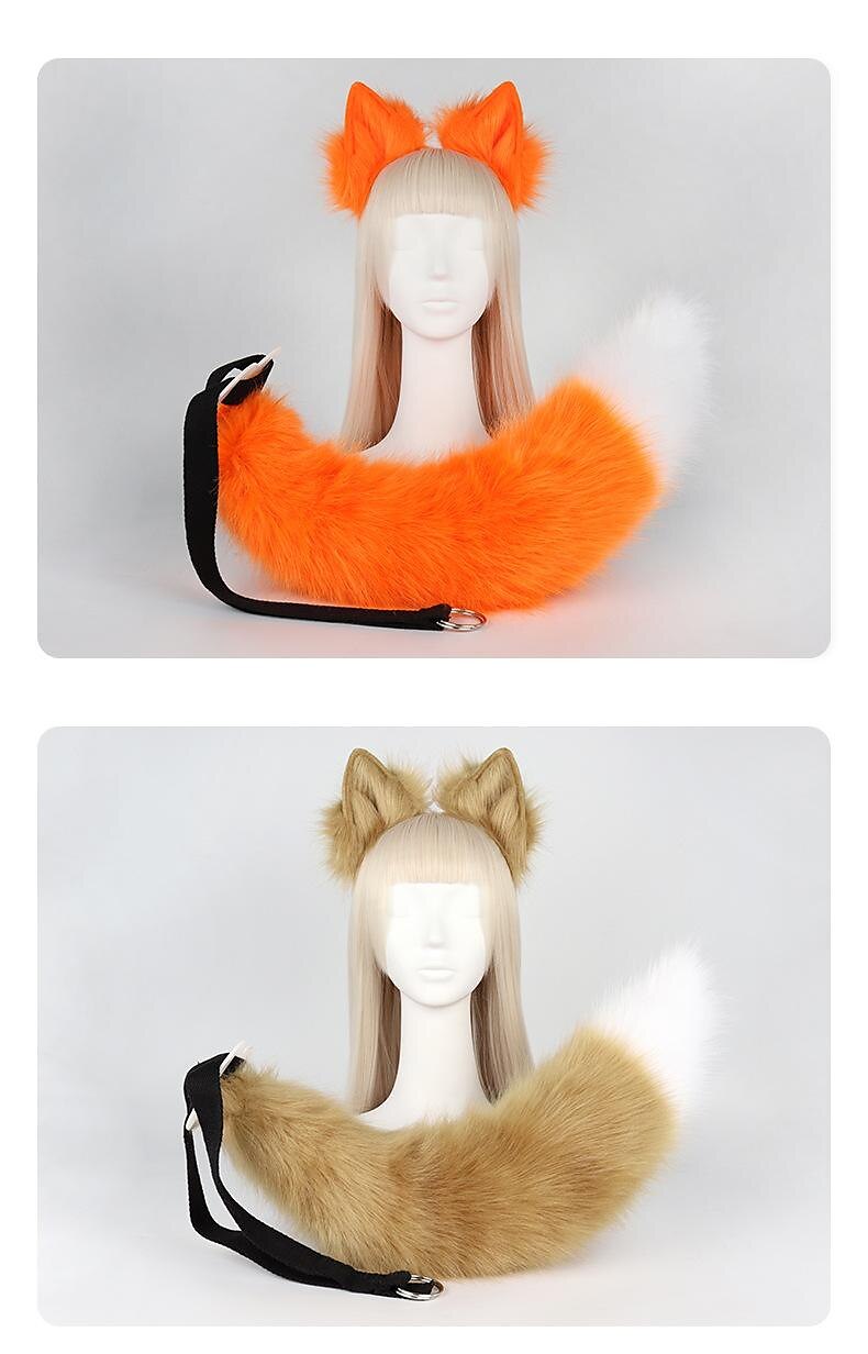 pince à queue de renard oreilles de chat pattes de loup gants costume de cosplay carnaval fantaisie accessoires de costume de fête de 2025 ? $37.99 –P5