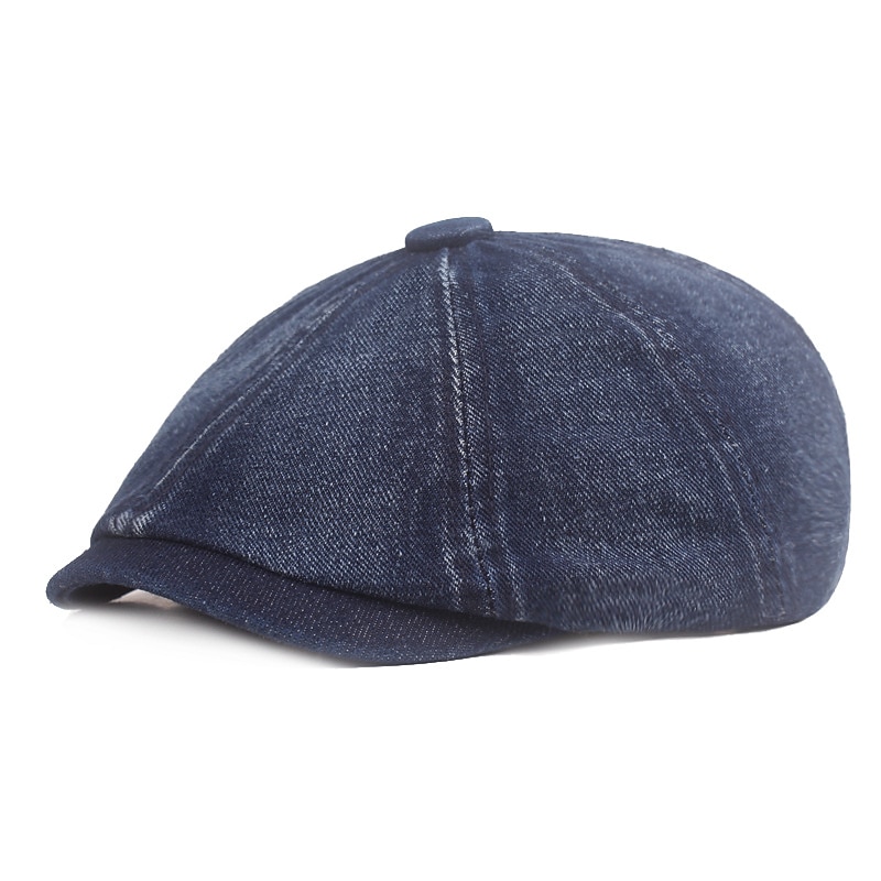 Męskie Beret Kapelusz gazeciarza Czarny Niebieski Jeans Moda miejska Elegancki Codzienny Na zewnątrz Codzienny Wyjściowe Równina Filtr przeciwsłoneczny 2025 - $11.49 –P8
