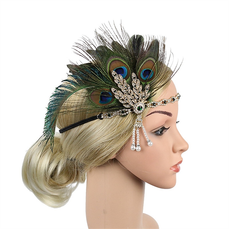 Anni Ruggenti Anni 1920 Midi Abito Flapper Abito da cocktail Set di accessori Senza maniche Il grande Gatsby Invitato al matrimonio Paillettes Frangia con nappe Scollo a V Costume Per donna Mascherata del 2026 a $60.99 –P13