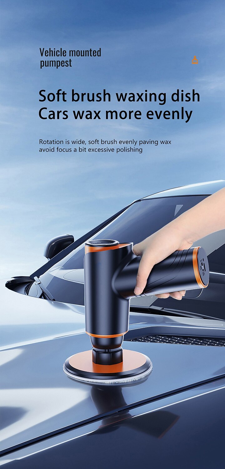 2025年 カーポリッシャー車ワイヤレス充電式調節可能なワックスがけ機多機能ポータブル研磨ツールカーアクセサリー  コレクション – $65.99 –P4