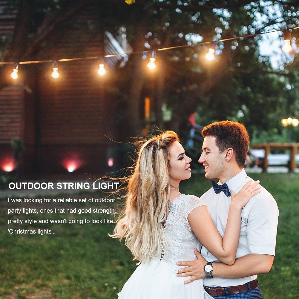 Globe String Lights Outdoor 5M 10Bulb/10M 20Bulb S14 Edison Plastic LED Bulb Patio Lights  ETL Listed Waterproof IP65 Plastic Hanging Lights String for Outside Backyard Garden 2025 - $26.99 –P10